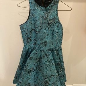 Girls size 14 formal turquoise or teal dress